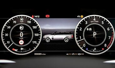 Range Rover SVA Dynamic skin for
instrument cluster
